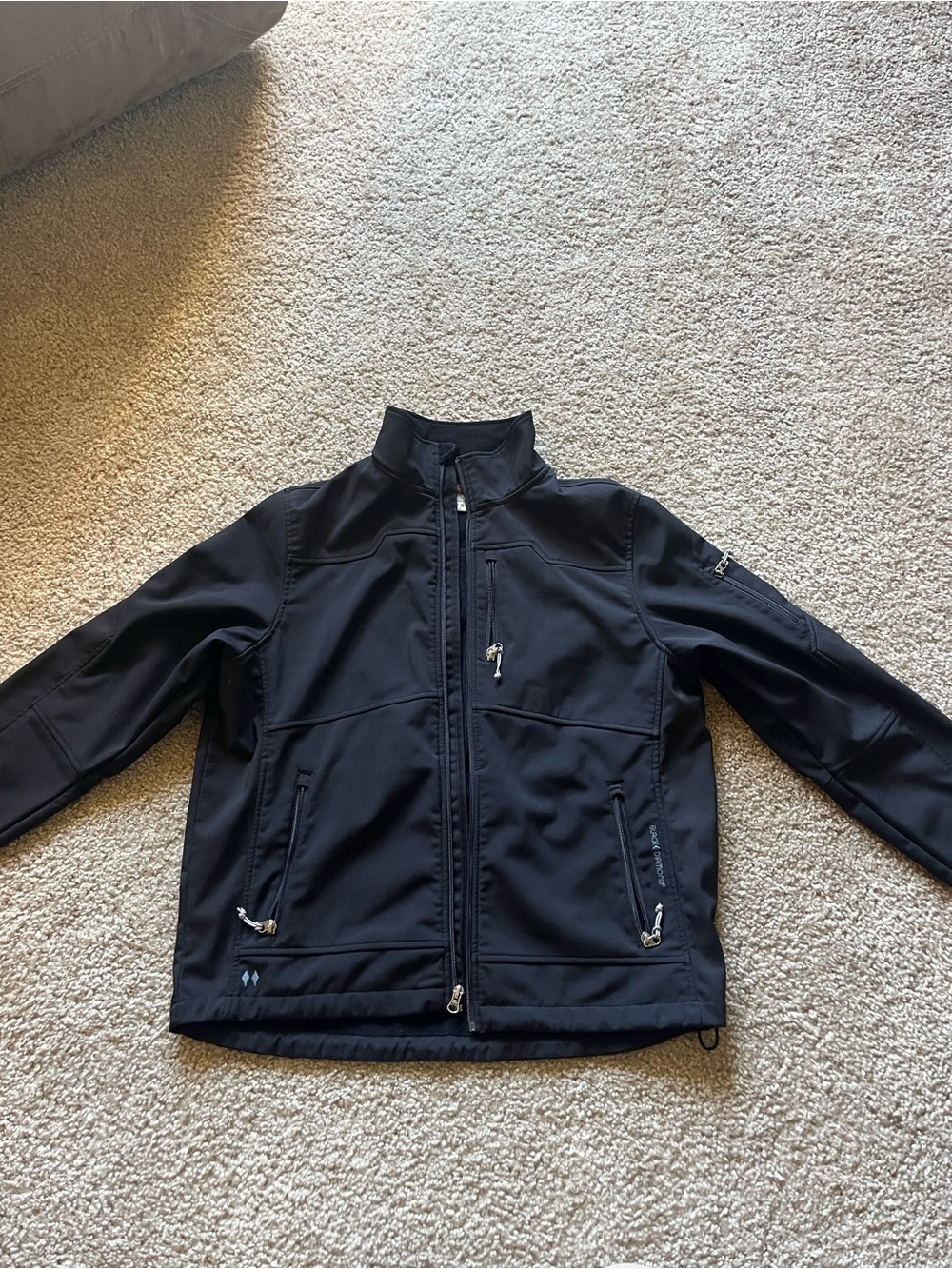 Black Diamond Men's Black Performance Softshell Jacket